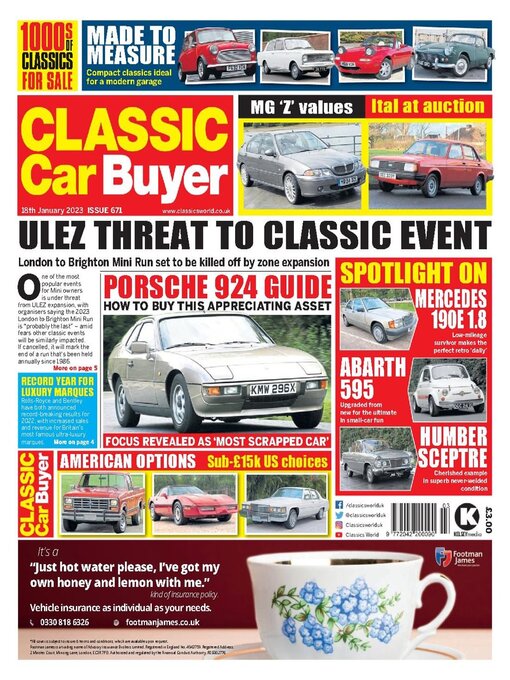 Kelsey Publishing Ltd作のClassic Car Buyerの作品詳細 - 貸出可能